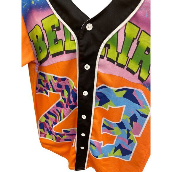 Hop Fashion Bel-Air 23 womans orange green Jersey Size M SKU 8420 - Picture 6 of 16